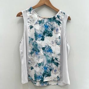 Violet & Clair floral blouse top size L